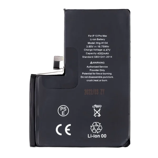 Akkumulátor iPhone 13 Pro Max készülékhez 4352mAh Li-Ion (Bulk)