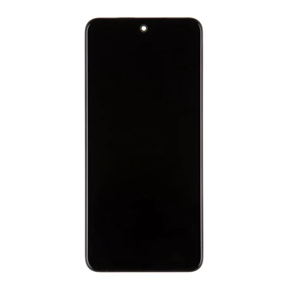 LCD kijelző + érintő egység + előlapi tok Service Pack Xiaomi Redmi Note 10S készülékhez fekete