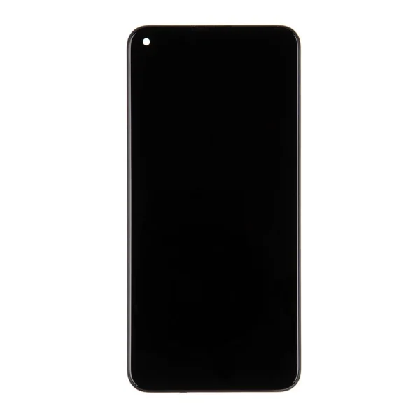 LCD kijelző + érintő egység + elülső tok Xiaomi Redmi Note 9T készülékhez fekete (Service Pack)