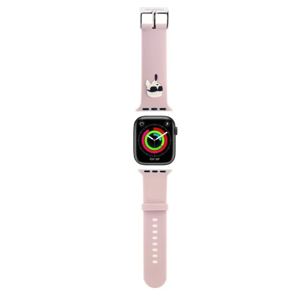 Karl Lagerfeld Karl Head NFT óraszíj Apple Watch 38/40/41 készülékhez rózsaszín