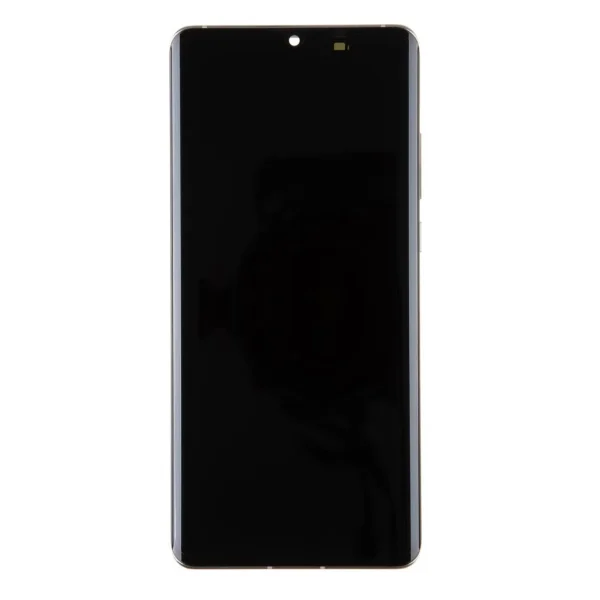 LCD kijelző + érintő egység + előlapi üveg Huawei P30 PRO készülékhez ezüst