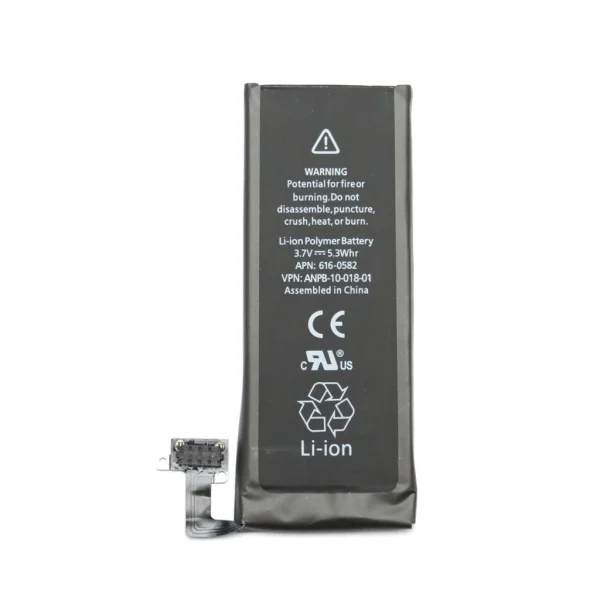Akkumulátor iPhone 4S készülékhez 1430mAh Li-Ion Polymer (Bulk)