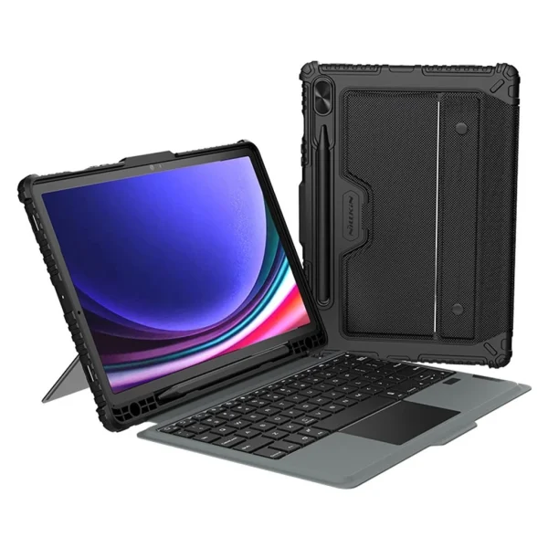 Nillkin Bumper Combo billentyűzetes tok (Backlit Version) Samsung Tab S9 készülékhez fekete