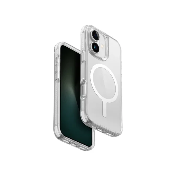 UNIQ Hybrid MagClick Charging Combat Luminous tok Apple Iphone 16 készülékhez - lumie white